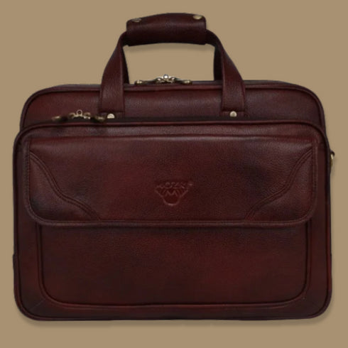 Atharv Black Multi Compartment Laptop bag Mozri